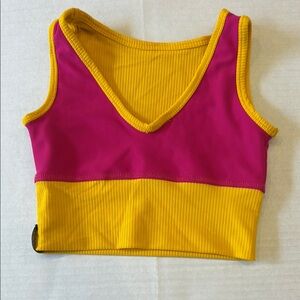 Tiger Friday Quattro Crop Top in Sorbet, Child Large